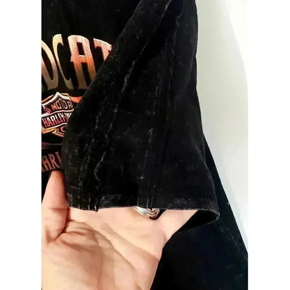 Harley Davidson Wild Cat t-shirt black stonewash %100‎ cotton mens extra large - Picture 6 of 6